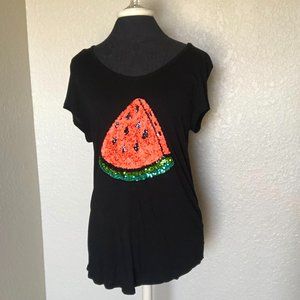 H&M Sequined Watermelon Top